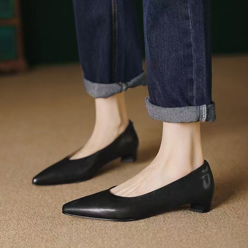 Women Shoes Black - ​​2026 New Arrival Women's Low-Heel Pumps