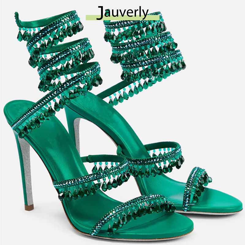 Rhinestone Sandal Women - 2026 Women's High Heels New Rhinestone