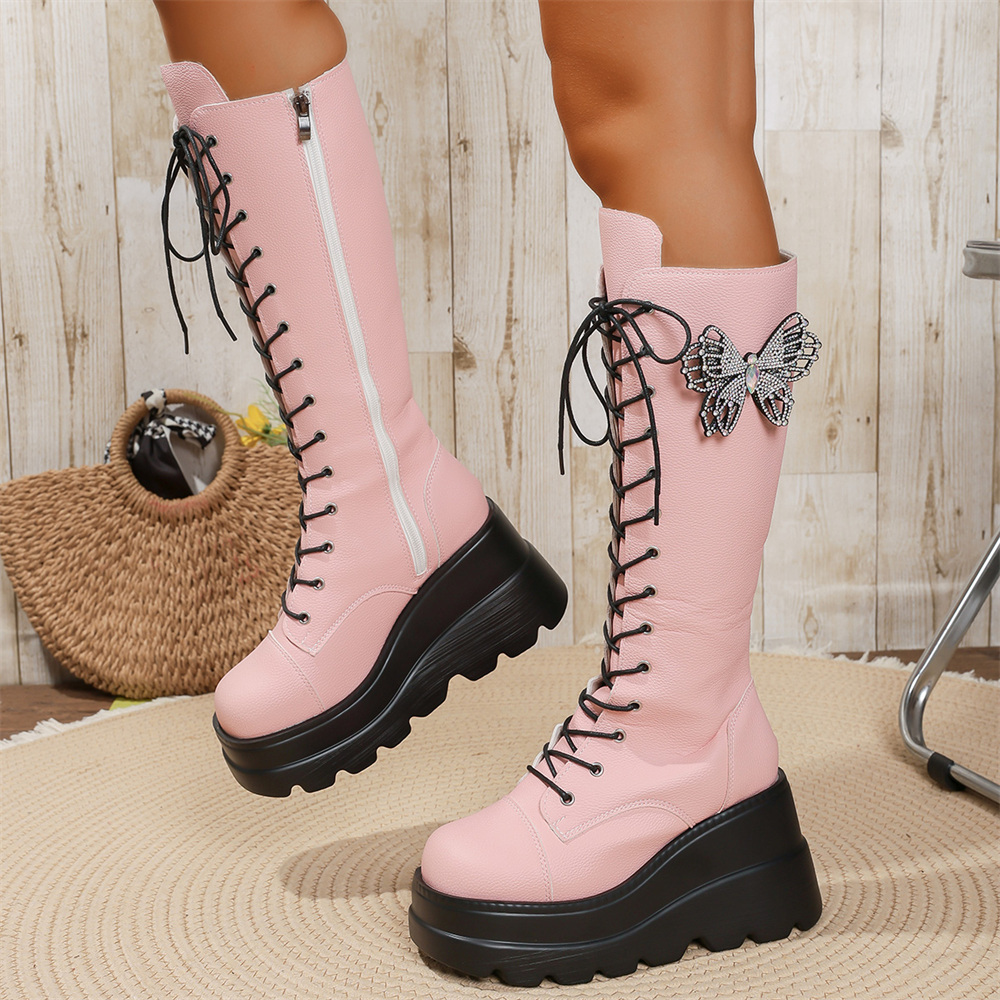 Women'S Shoes Y2K - EUR Size 43 y2k Pink Butterfly