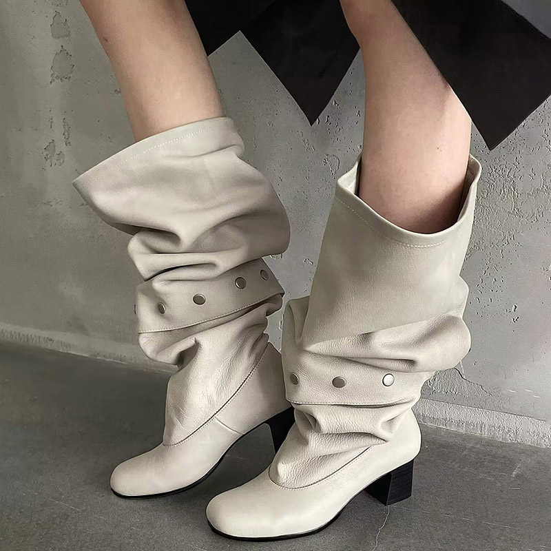 Women'S Shoes In Size 12 - New Women Knee High Heels Boots