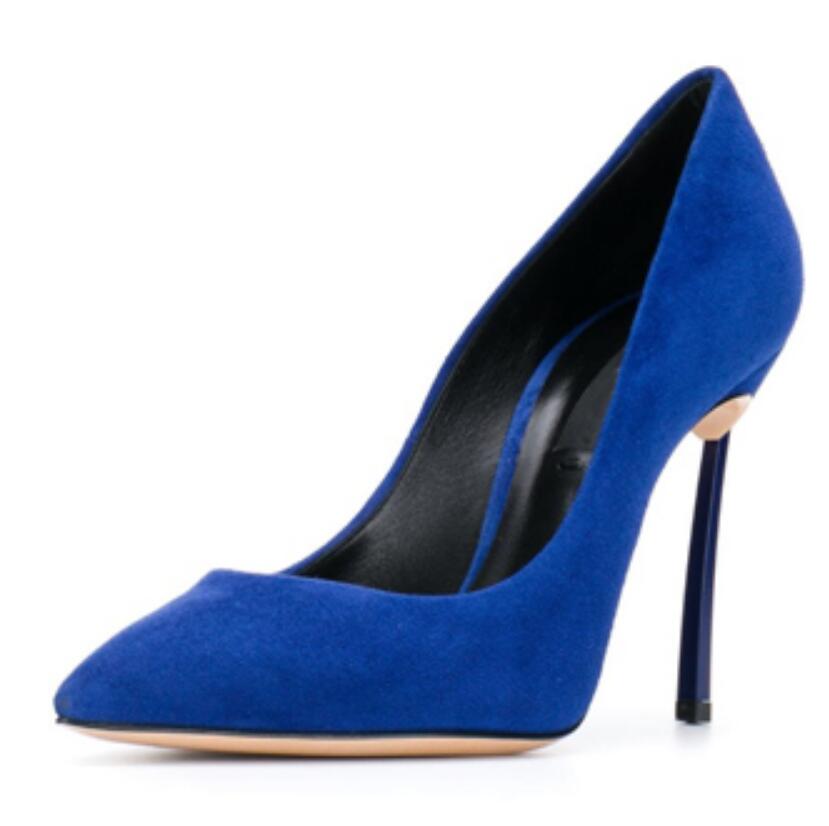 Women'S Shoes Burgundy - Women Pointed Toe Blade Pumps Metal