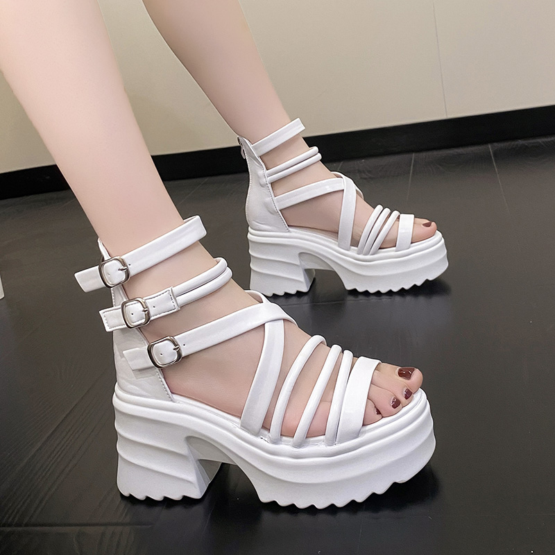 Wedge Heeled Sneaker - Hot Summer Sandals 9CM Wedge Heels