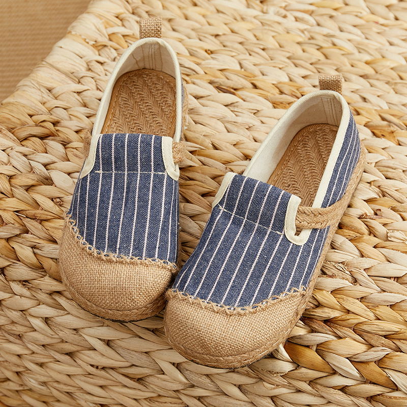 Careaymade-Women Striped Linen - Women'S Shoes Vegan recension och pris