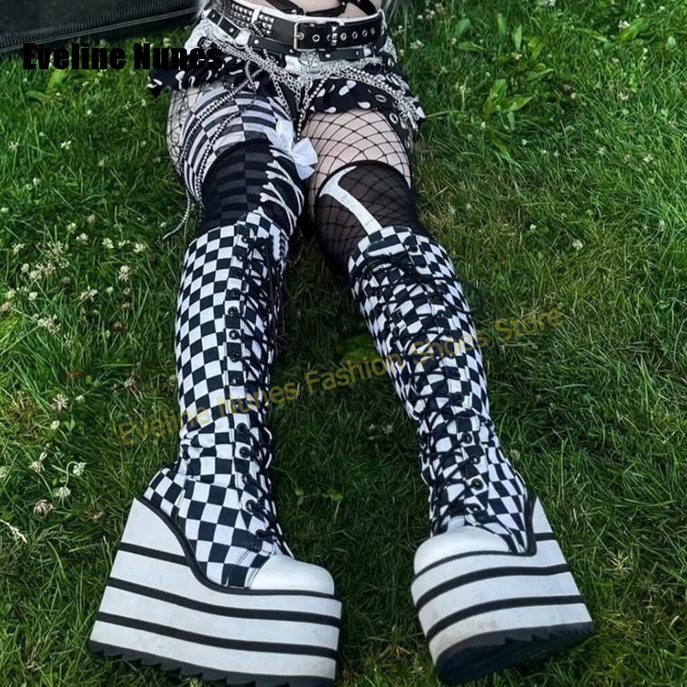 Women Pink White Checkerboard  - Women'S Shoes Y2K recension och pris
