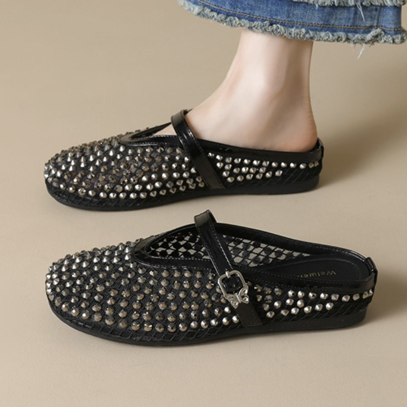 Mesh Rhinestone Brand Slippers - Rhinestone Sandal Women recension och pris