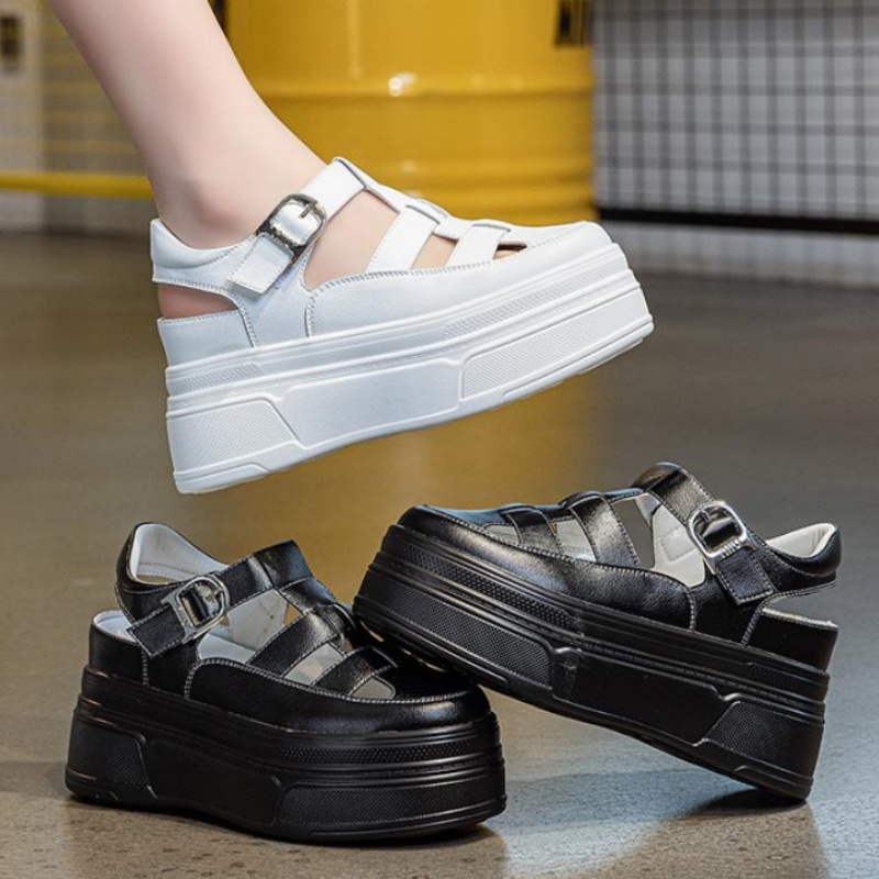 8.5cm Hollow Full Cow Genuine  - Wedge Heeled Sneaker recension och pris