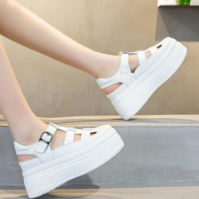 8.5cm Hollow Full Cow Genuine  - Wedge Heeled Sneaker recension och pris