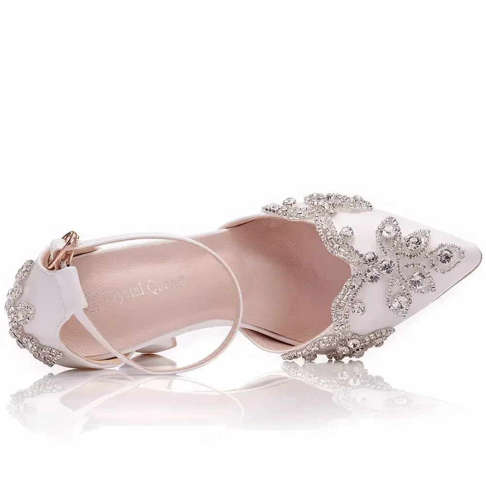 2026 Thick Heel Pointed Toe Sh - Rhinestone Sandal Women recension och pris