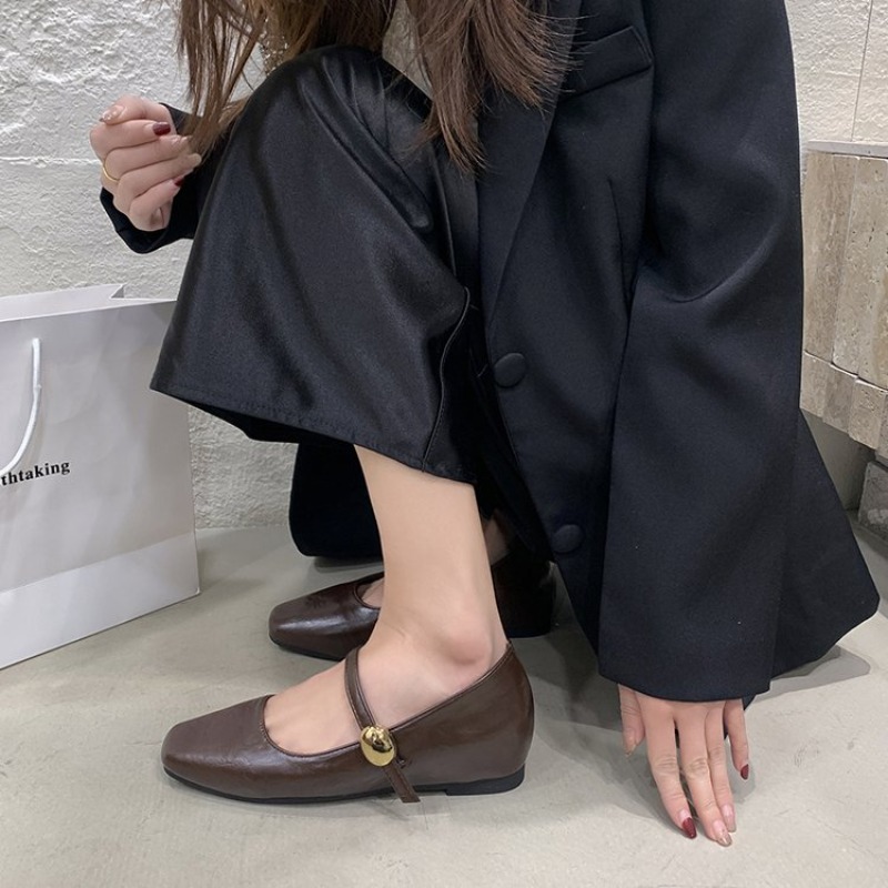 Ultra-Soft Leather Black Flats - Women Shoes Black recension och pris