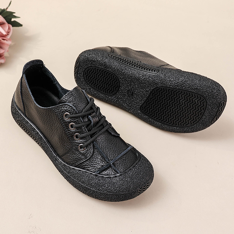 Retro genuine leather shoes fo - Women'S Shoes For Wide Feet recension och pris