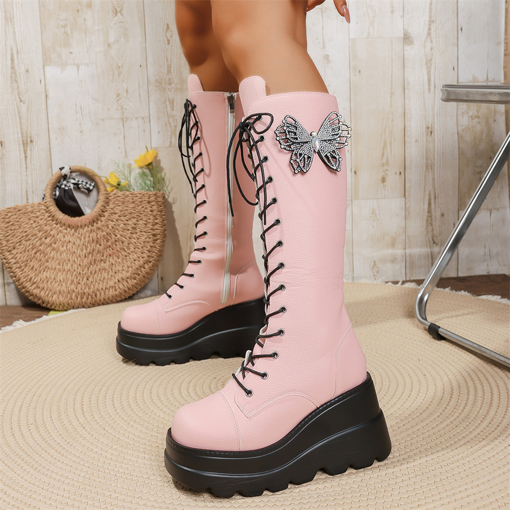 EUR Size 43 y2k Pink Butterfly - Women'S Shoes Y2K recension och pris