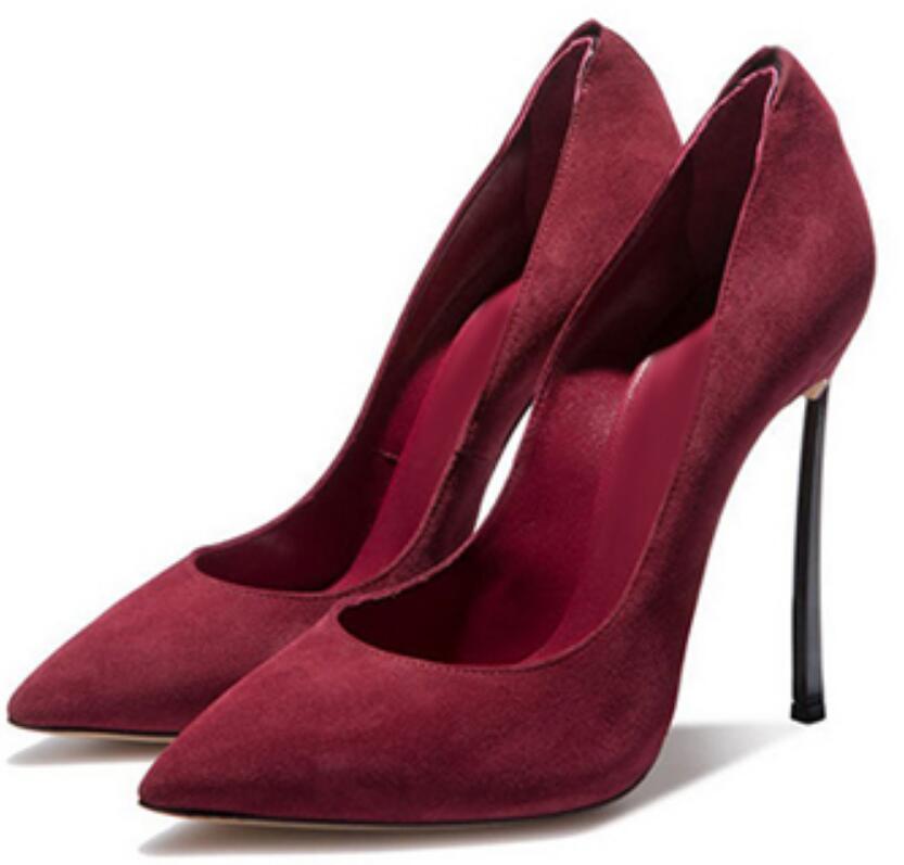 Women Pointed Toe  Blade Pumps - Women'S Shoes Burgundy recension och pris