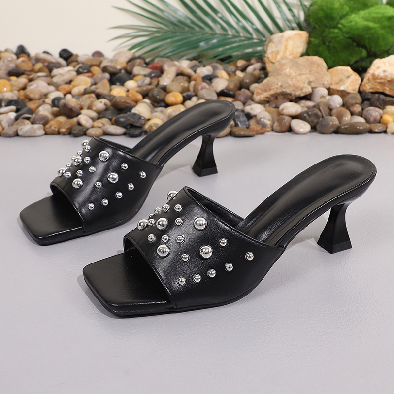 Punk Rivet Decor High Heel San - Women'S Shoes Y2K recension och pris