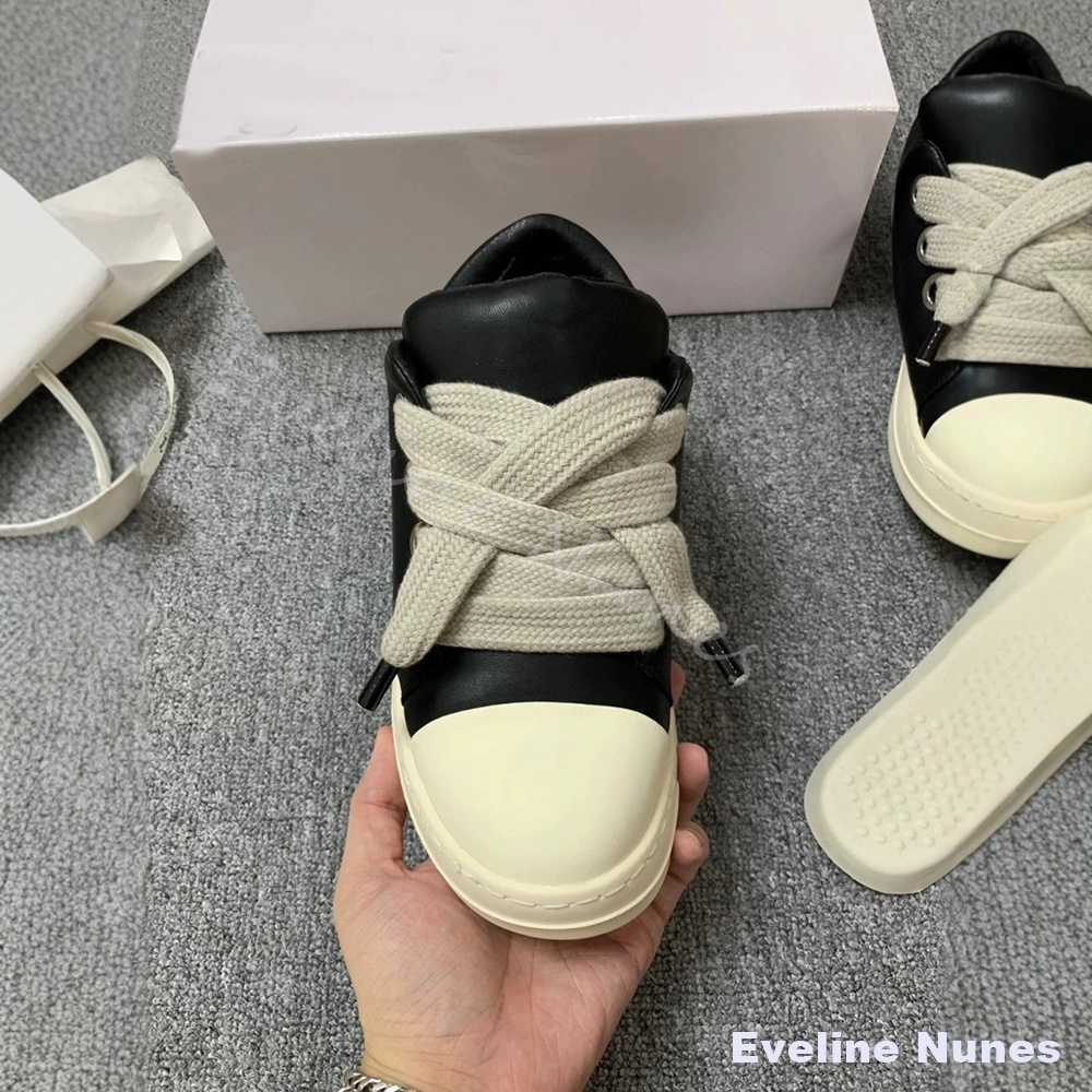 Unisex Black Leather Platform  - Women'S Shoes Y2K recension och pris