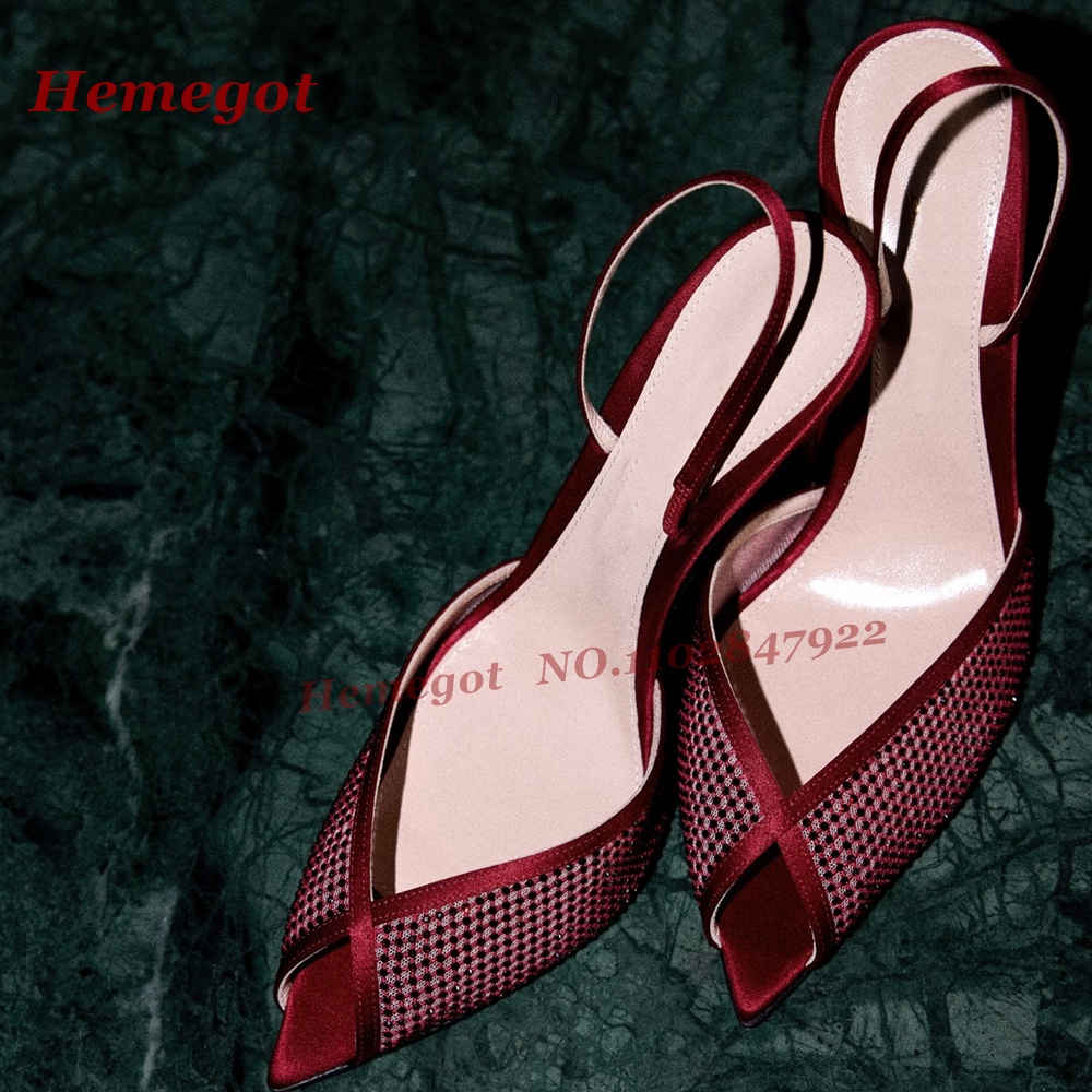 Women's Burgundy Satin Mesh Sl - Women'S Shoes Burgundy recension och pris