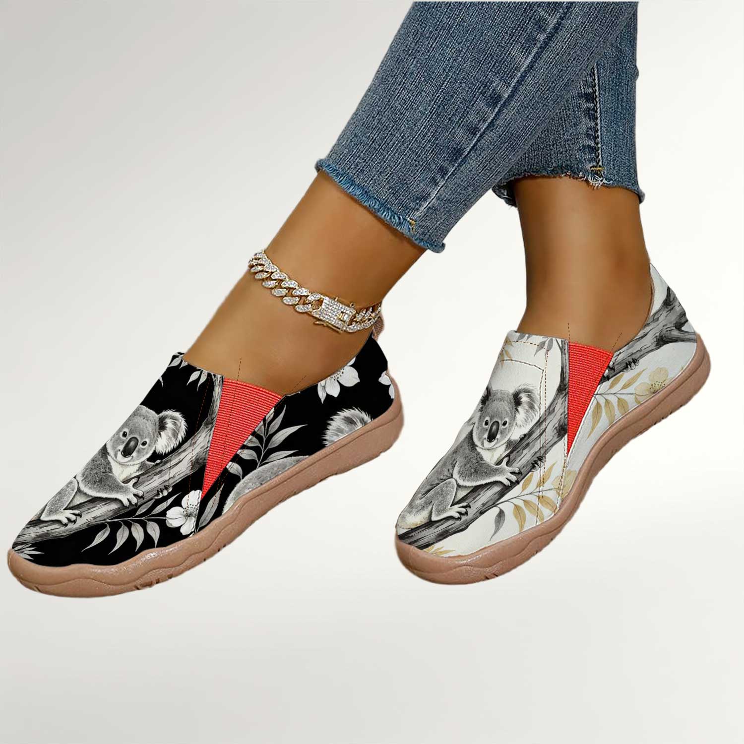 Women's Cute Koala Print Slip- - Women'S Shoes For Wide Feet recension och pris