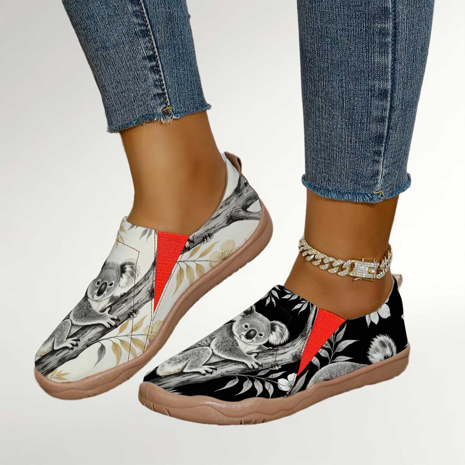 Women's Cute Koala Print Slip- - Women'S Shoes For Wide Feet recension och pris