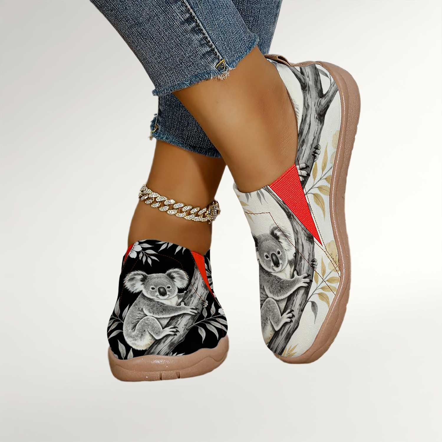 Women's Cute Koala Print Slip- - Women'S Shoes For Wide Feet recension och pris