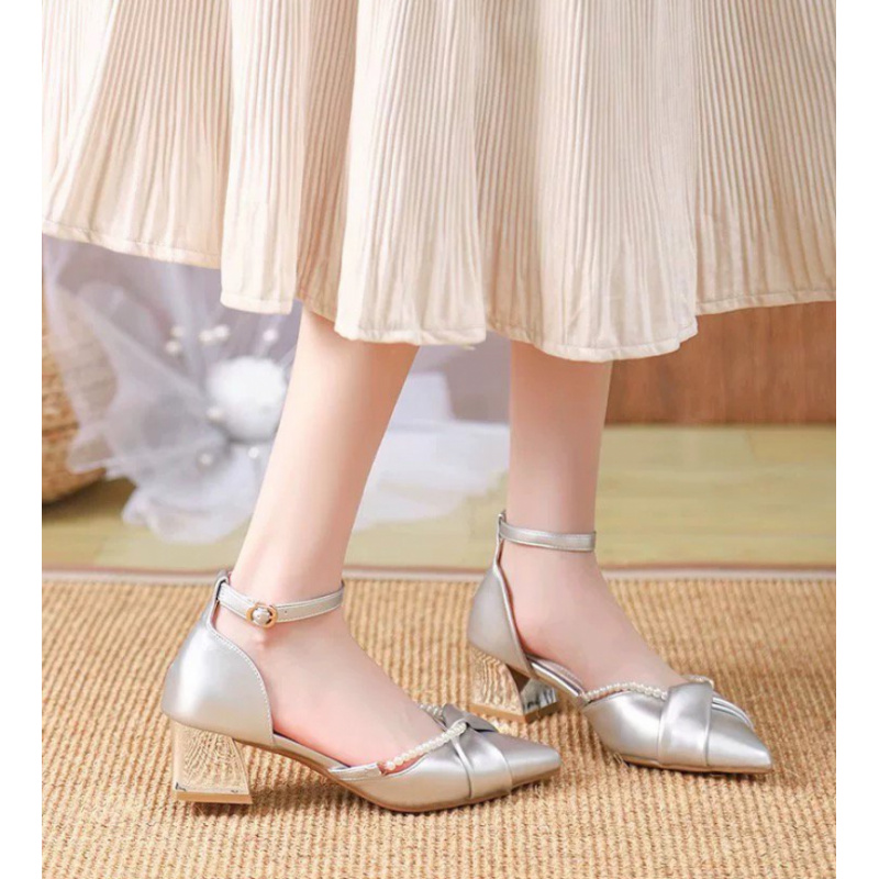 Pearl Ankle Strap High Heels 2 - Women'S Shoes For Wide Feet recension och pris