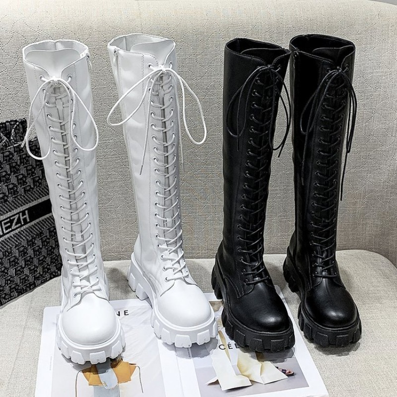 Women Knee High Boots Lace Up  - Women'S Shoes For Fall recension och pris